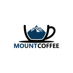 Mountain Coffee Logo Template Design