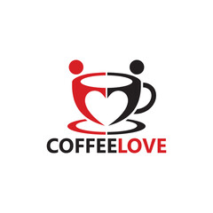 Coffee Love Logo Template Design