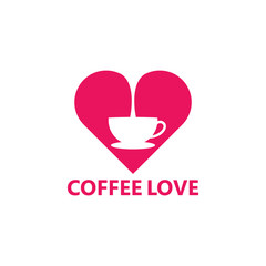 Coffee Love Logo Template Design
