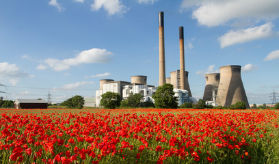 Ferrybridge Power Station in England