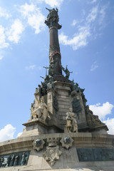 Fototapeta na wymiar Barcelona, Spanien: Das Kolumbus Denkmal 
