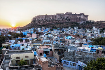 mehrangarh fort sunset