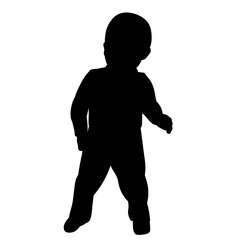  black silhouette baby stands