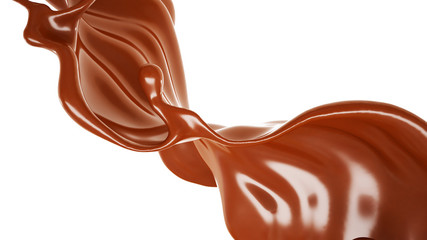 Splash fluid. 3d illustration, 3d rendering.