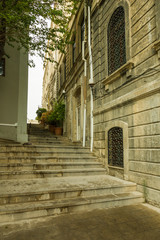 Street in the Central part of the city of Baku. Historical heritage of Azerbaijan. Icheri Sheher.