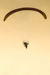 Paraglider with engine
