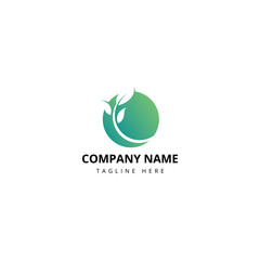 Simple Modern Leaf logo design inspiration