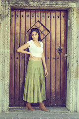 Young mexican woman outdoors