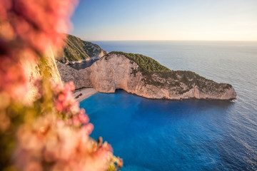 Navagio beach with shipwreck on Zakynthos island, Greece