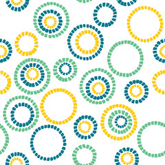 Simple circle texture. Abstract seamless pattern.