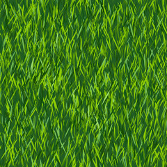 Green grass texture or background. Seamless pattern.