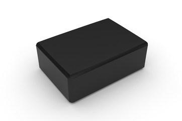 Blank Natural Closed Cell Foam Yoga Block, 3d Render Illustration.