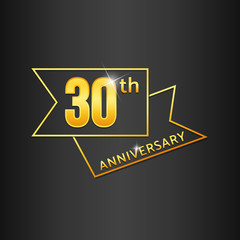 Gold 30 Years anniversary celebratio