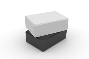 Blank Natural Closed Cell Foam Yoga Block, 3d Render Illustration.