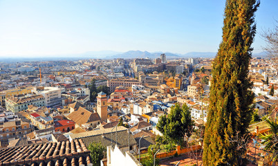 Cityscape of Granada, Andalusia, Spain