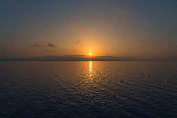 sunrise over the greek sea