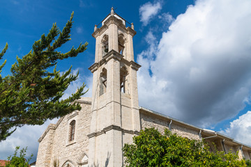 Fototapeta na wymiar The Church of the Virgin Chrysolanitissa in Lania, Cyprus