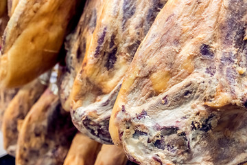 At Christmas the traditional and exquisite serrano ham is one of the luxuries in food that the Spaniards are allowed.