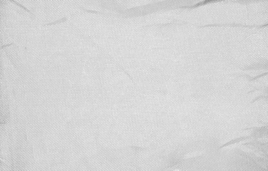 White fabric background Crumpled fabric background