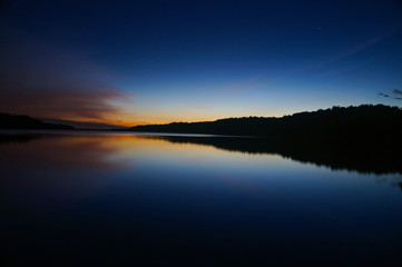 Lake at sunset