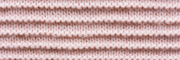 White and gray realistic knit texture  pattern.  background for banner, site, card, wallpaper.