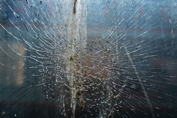 Broken glass window texture