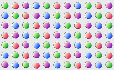 Colored gradient circles dot pattern fun vibrant mood