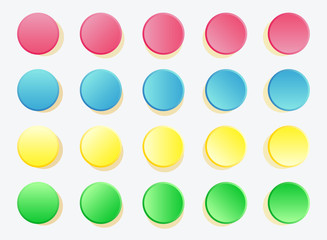 Fun twister game pattern colored circles on white