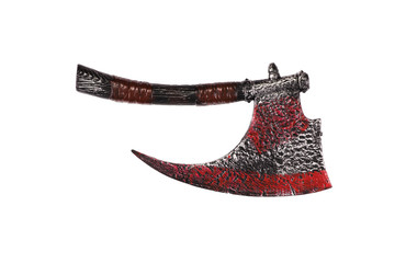 ancient weapon, viking ax isolated on white background