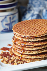 A stroopwafel (literally 
