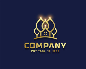 creative house logo collection for company