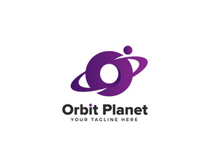 Obraz premium planet logo template for company