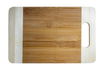 bamboo cutting Board texture household item isolated white