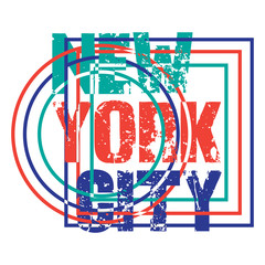 New York typography, t-shirt New York, design graphic