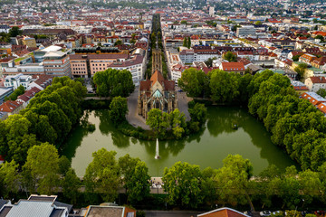 Stuttgarter Feuersee von Oben