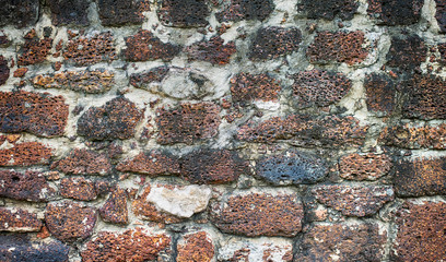 Old brick wall texture pattern