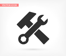 Tool vector icon , lorem ipsum Flat design