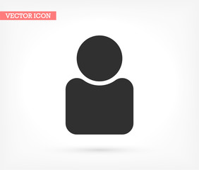 Human vector icon , lorem ipsum Flat design