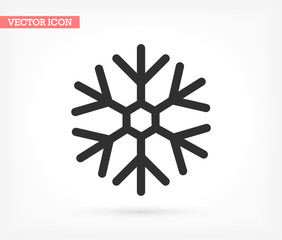 Snow vector icon , lorem ipsum Flat design