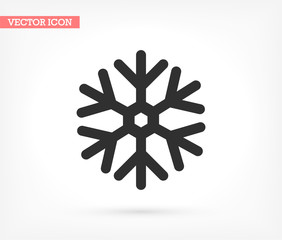 Snow vector icon , lorem ipsum Flat design