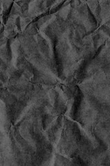 Grocery Bag Black Kraft Paper Crumpled Mottled Grunge Texture Detail