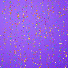 Festive confetti. Celebration stars. Rainbow confe