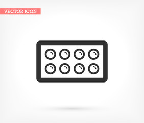 Fototapeta na wymiar Pills vector icon , lorem ipsum Flat design