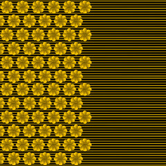 Seamless black and gold vintage art deco background