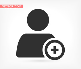 People tick vector icon , lorem ipsum Flat design