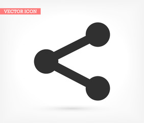 Network vector icon , lorem ipsum Flat design