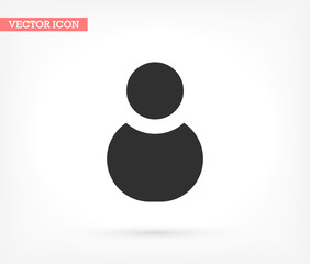 People vector icon , lorem ipsum Flat design