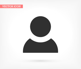 People vector icon , lorem ipsum Flat design