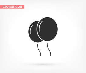 balloon vector icon , lorem ipsum Flat design