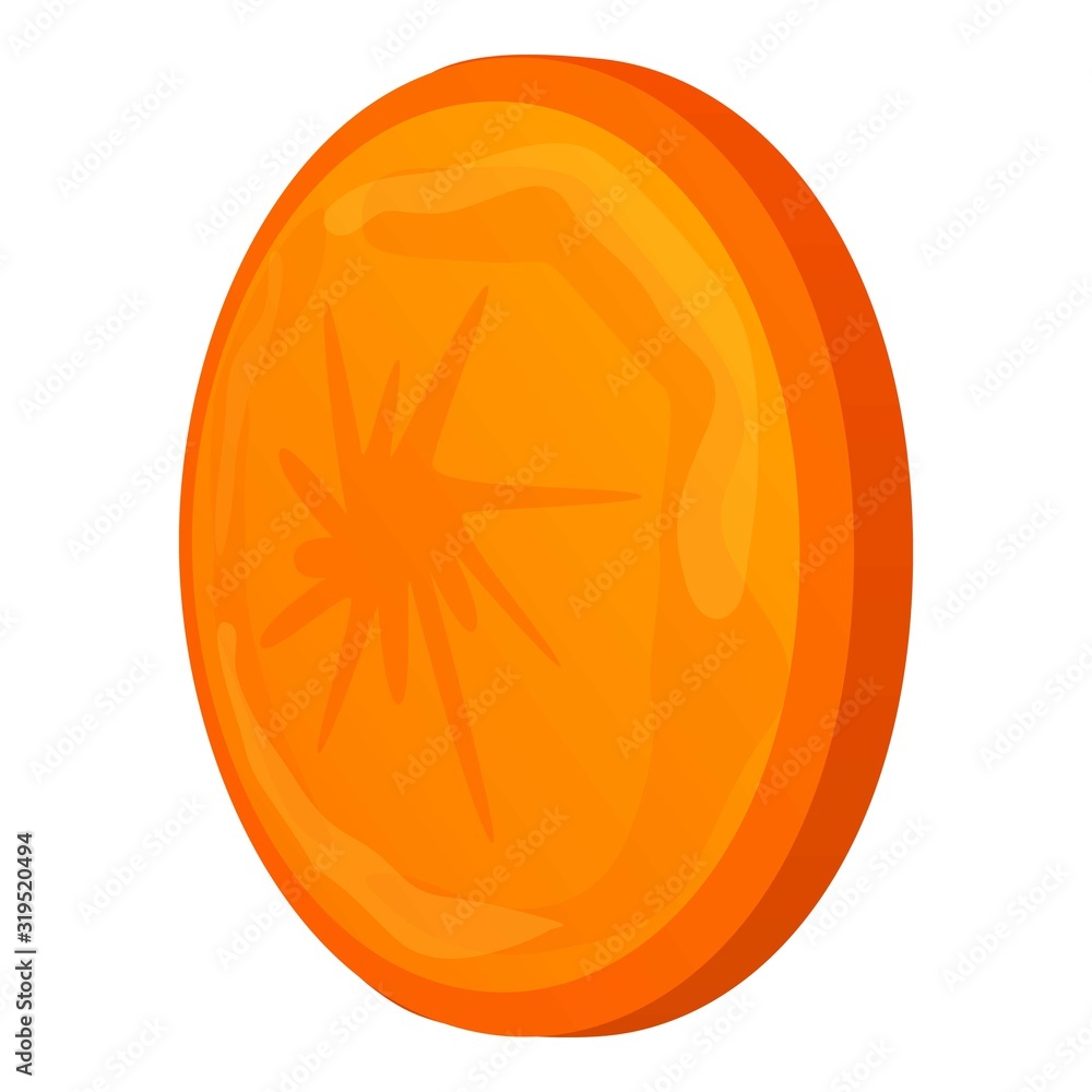 Poster carrot cap icon. cartoon of carrot cap vector icon for web design isolated on white background